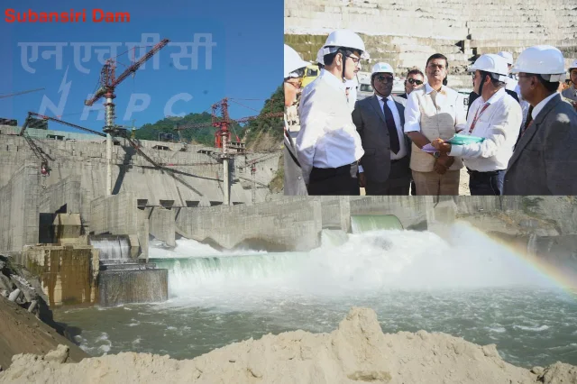 MR.Minister Visit to NHPC Subhanshri DAM