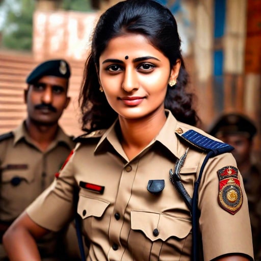 a lady u p police constable